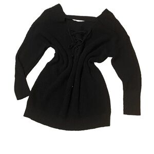 Black Seductive Open Back Sweater Torrid